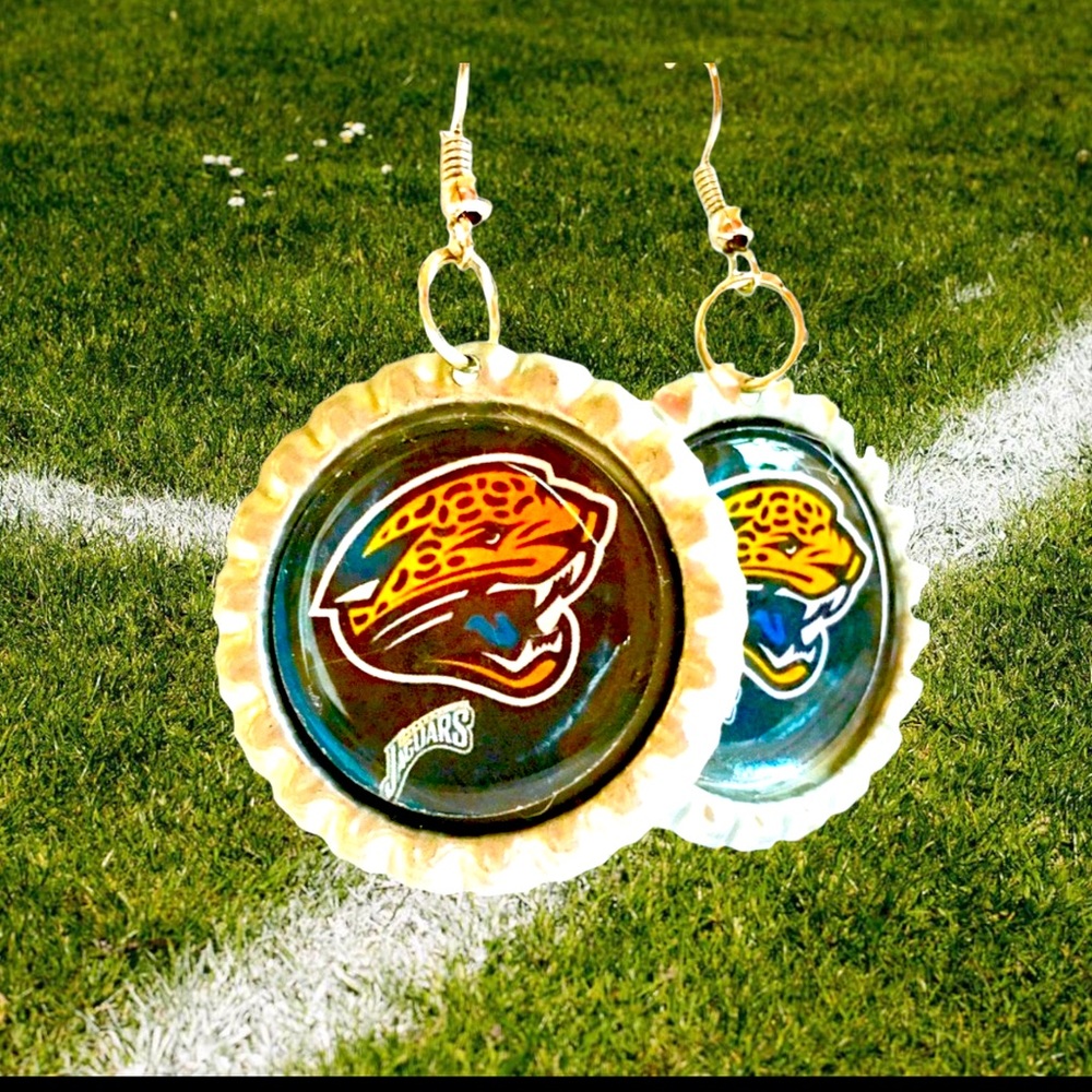 Jacksonville JAGUARS Football Handmade Earrings *NEW*
